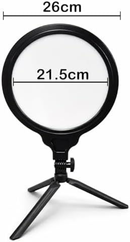 Halka Işık 8.4 inç (21.5cm) 180cm Kablolu Stüdyo Işığı Ürün ve Görsel Fotoğraflama Işığı Fotoğraf Makinesi Kamera Youtuber Twich Ring Light Yayıncı Işığı (HP260 8.4inç Siyah)