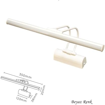 Ayna Üstü Led Banyo Aplik Duvar Ayna Resim Tablo 6w Gün Işığı Led Banyo Apliği Flüt Led Aplik (Beyaz)