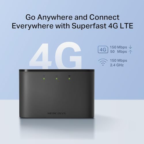 MT110, 4G Taşınabilir Mobil Modem, 150Mbps ye kadar İnternet Hızı, 10 Cihaza Kadar Bağlantı, 2200 mAh Batarya, Kurulum Gerektirmez, Mobil Uygulama Desteği