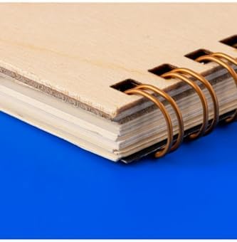 Be Kind Çiçek Desenli Ahşap Kapaklı Defter – 12x18 cm, 48 Yaprak | Spiral Bağlı, UV Baskılı, Çizgisiz Defter