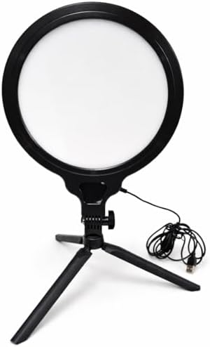 Halka Işık 8.4 inç (21.5cm) 180cm Kablolu Stüdyo Işığı Ürün ve Görsel Fotoğraflama Işığı Fotoğraf Makinesi Kamera Youtuber Twich Ring Light Yayıncı Işığı (HP260 8.4inç Siyah)