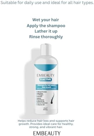 Embeauty Kolajen Ve Keratin Saç Dökülmesine Karşı Hızlı Sac Uzatan Dolgunlaştırıcı Onarıcı Besleyici Şampuan