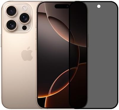 Tam Kaplayan Hayalet Parmak İzi Bırakmayan Safir Ekran Koruyucu Cam, iPhone 16 Pro İle Uyumlu