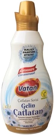 Gelin Çatlatma Konsantre Kumaş Yumuşatıcı, Sıvı, Çiçekli Kokulu, 1440 mL