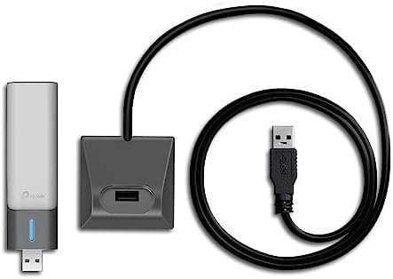 TX20UH, AX1800 Yüksek Kazançlı Kablosuz USB Adaptör, 1,2 metre USB 3.0 kablosu, Beamforming Teknolojisi, MU-MIMO, Düşük Gecikmeli Oyun Deneyimi, WPA3, Kolay Kurulum