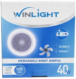 AKSU WINLIGHT WL-4040 PERVANELİ SİMİT AMPÜL E-27 40W 4000LM 80x240mm