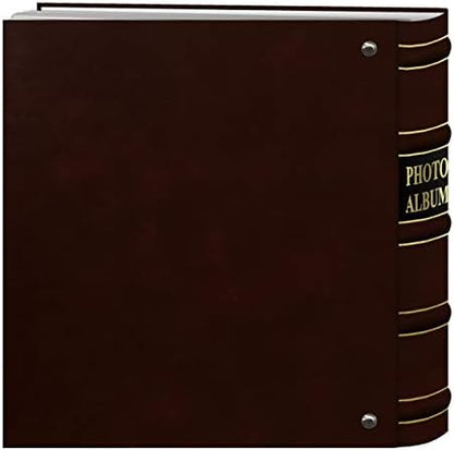 Photo Albums 200 Cepli Halka Bağlı Şarap Rengi Bağlanmış Deri Altın Vurgulu Kapak Fotoğraf Albümü 10 x 15 cm Baskılar için