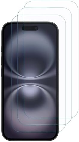 Apple iPhone 16 Plus Screen Protector Nano Glass Cam Ekran Koruyucu (3`lü Paket) [iPhone 16 Plus ile Uyumlu Ekran Koruyucu - Şeffaf]