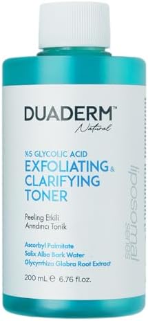 Duaderm Natural Peeling Etkili Yüzde Beş Glikolik Asit Arındırıcı Tonik 200 ml