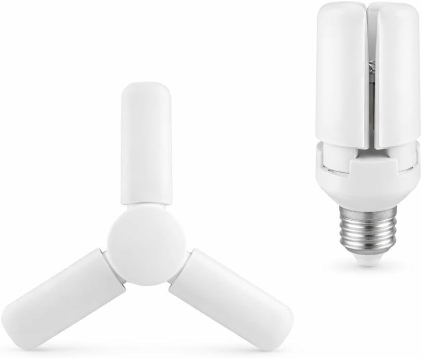 3 Kollu Katlanabilir LED Tavan Ampulü E27 Duy Uyumlu Yüksek Parlaklık Enerji Tasarruflu Modern Tavan Aydınlatma Armatürü Ev Ofis Yatak Odası Salon İçin