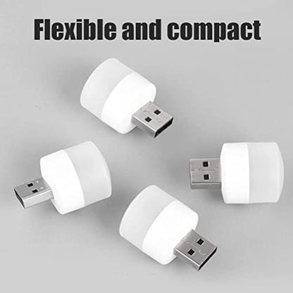 Mini USB LED Işık, 1W Enerji Tasarruflu, Gece Aydınlatma, Rehber Gece Lambası, Kitap Okuma Lambası Işığı, Küçük Yuvarlak Işıklar (6 ADET)