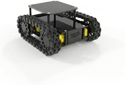 Arduino Uyumlu 4WD Araba Black Mamba Robot Platform Seti - Palet Tekerlekli Tank Şasesi - Arazi Robot Kiti