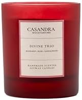 Casandra Divine Trio Soya Mum – Mandalina & Gül & Sandal Ağacı Kokulu Dekoratif Aromaterapi Mum