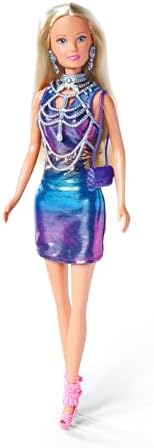 105733663, Steffi Super Glam, Özel Vücut Zinciri & Küpe Aksesuarı, Özel Işıltılı Elbise, 29Cm