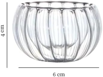 6’lı Cam Kase Seti – Isıya Dayanıklı, 6 Cm Çaplı, Çok Amaçlı Şık Sunum Kaseleri, Çerez, Sos, Tatlı ve Çay Yanı İkramlık İçin