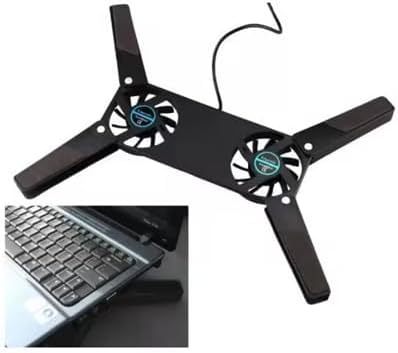 Dizüstü Bilgisayar Soğutucu Laptop Soğutucu 2 Fanlı Mini USB Bağlantılı Plastik Ayak