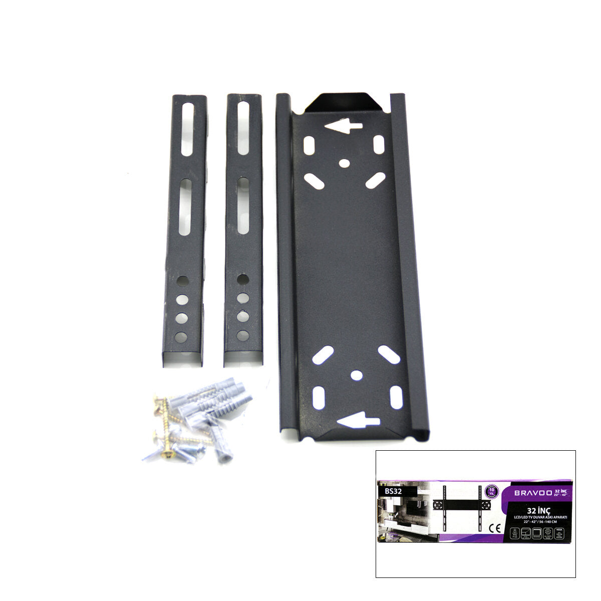 32 INC - 22 INC - 44 INC LCD LED SABİT TV ASKI APARATI 56X140CM BS-32 (5643)
