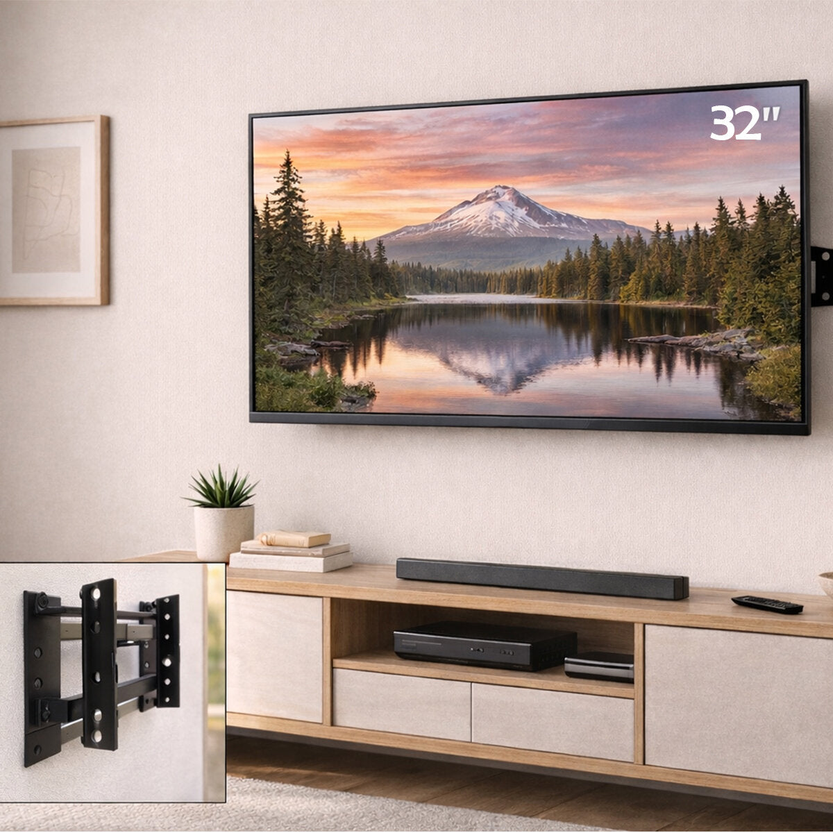 32 INC - 22 INC - 44 INC LCD LED SABİT TV ASKI APARATI 56X140CM BS-32 (5643)