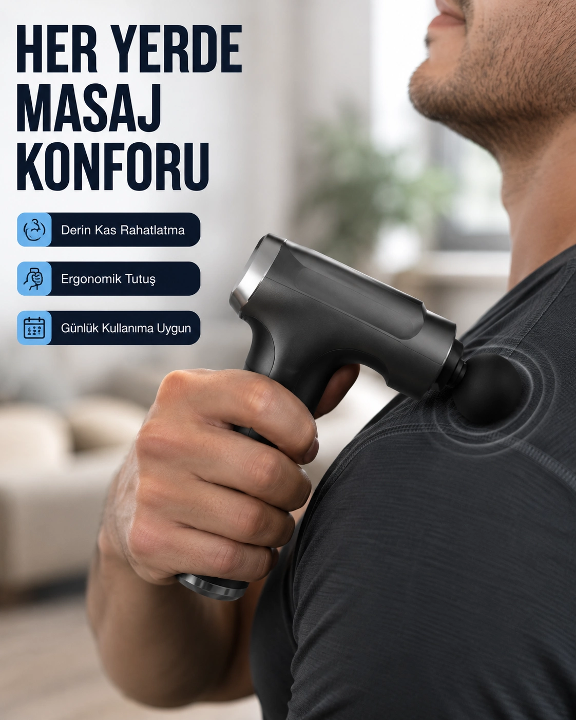 3200r/dak Güçlü Motorlu Masaj Cihazı Yeni Nesil