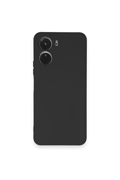 Vivo Y16 Kılıf Nano içi Kadife Silikon - Siyah