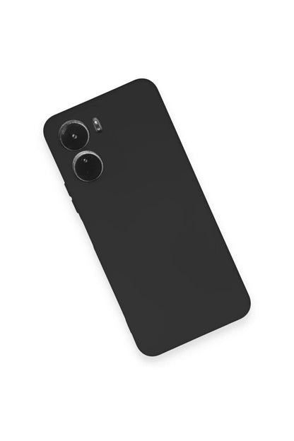Vivo Y16 Kılıf Nano içi Kadife Silikon - Siyah