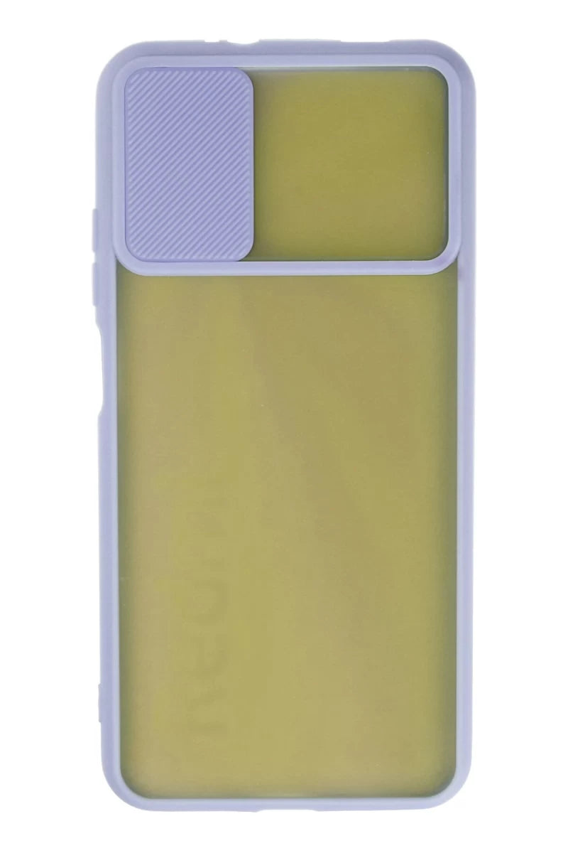 Xiaomi Redmi 9T Kılıf Palm Buzlu Kamera Sürgülü Silikon - Lila