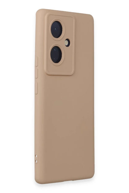 Vivo V29 Lite Kılıf Nano içi Kadife Silikon - Pudra
