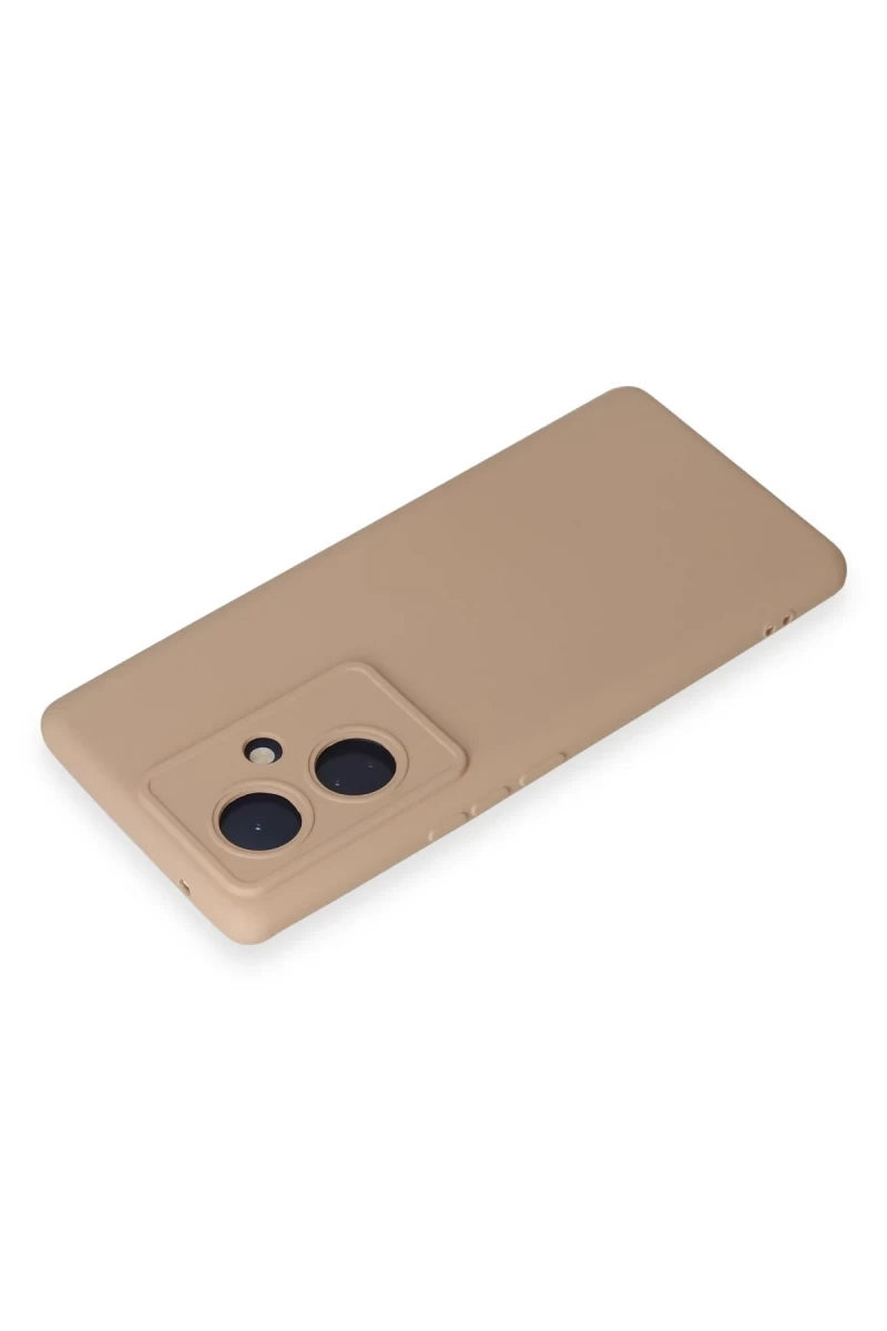 Vivo V29 Lite Kılıf Nano içi Kadife Silikon - Pudra