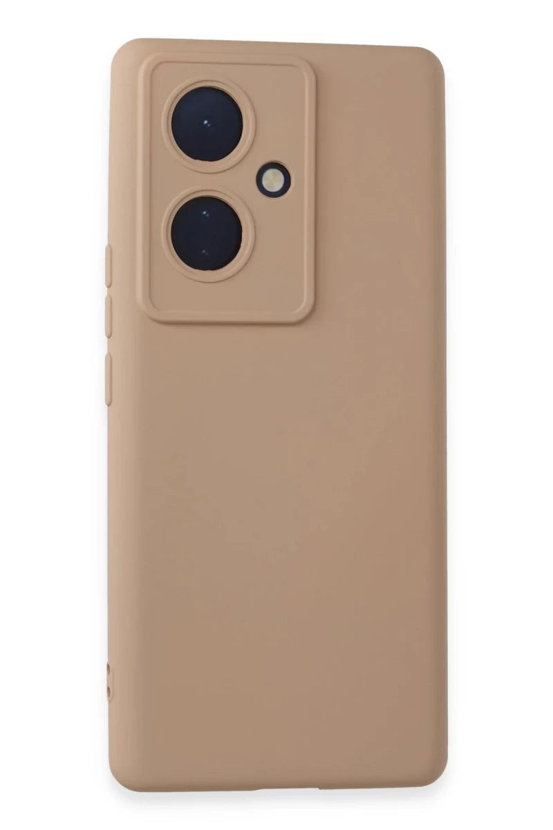 Vivo V29 Lite Kılıf Nano içi Kadife Silikon - Pudra