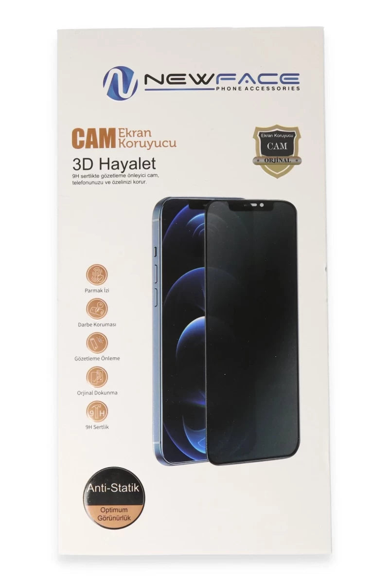 Xiaomi Redmi Note 12 Pro 4G 3D Antistatik Hayalet Cam Ekran Koruyucu