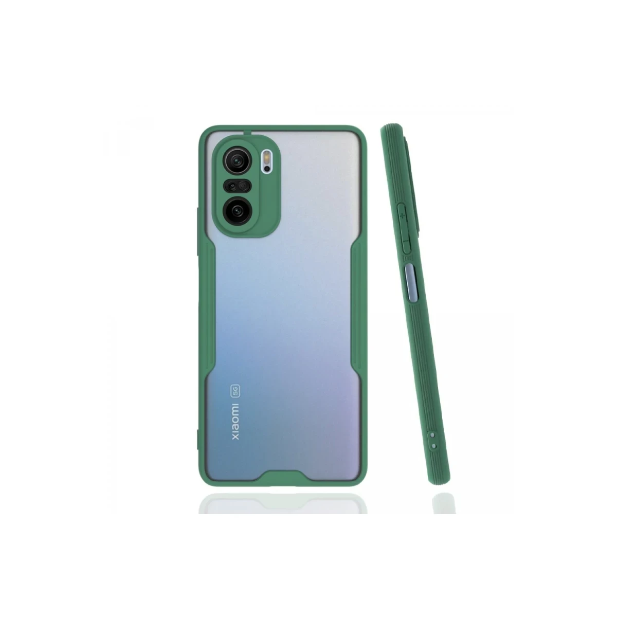 Xiaomi Poco F3 Kılıf Platin Silikon - Yeşil