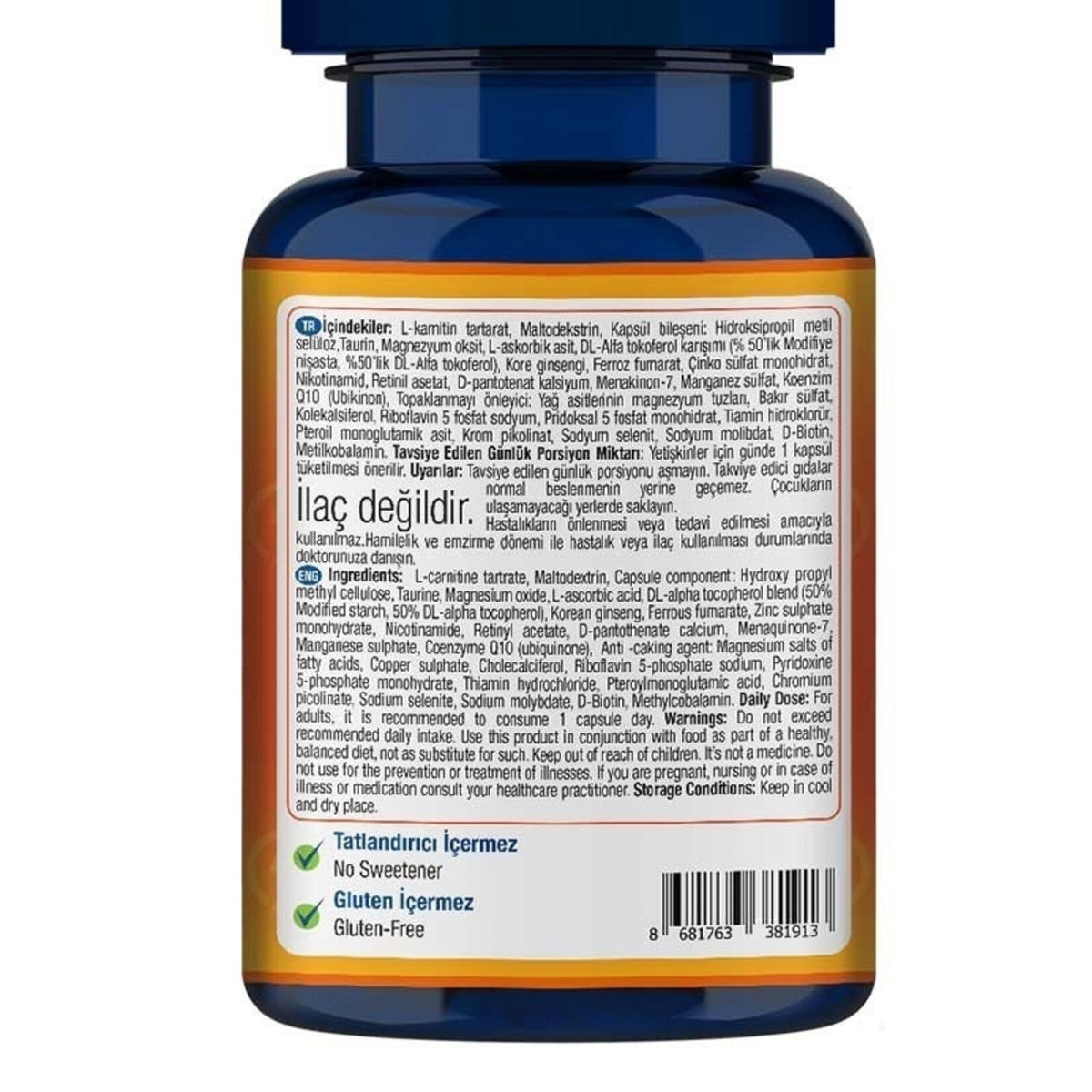 One Up Multivitamin 30 Bitkisel Kapsül