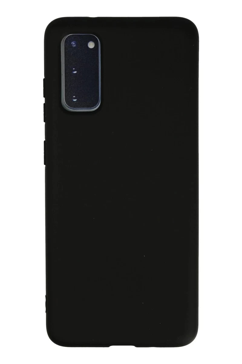Samsung Galaxy S20 Kılıf Nano içi Kadife Silikon - Siyah