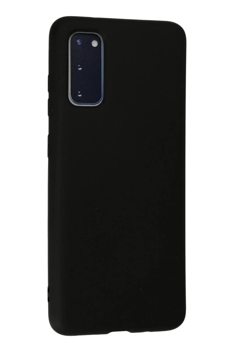 Samsung Galaxy S20 Kılıf Nano içi Kadife Silikon - Siyah
