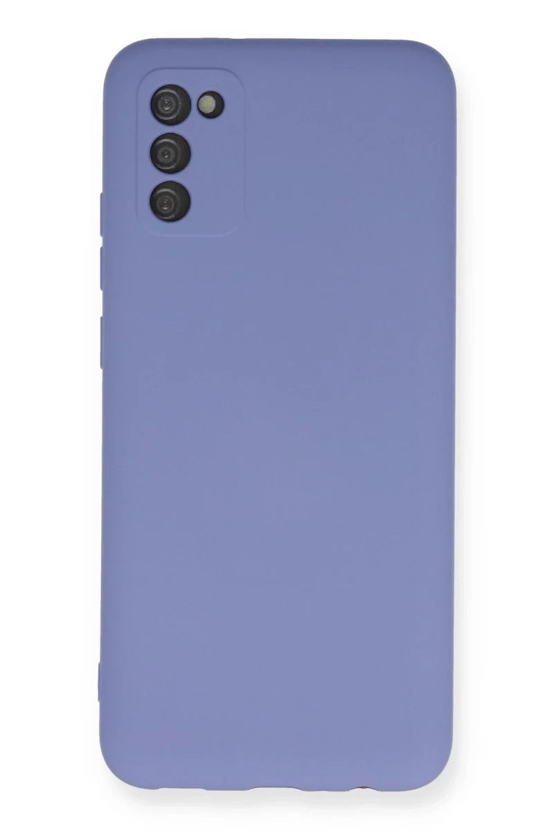 Samsung Galaxy A03S Kılıf Nano içi Kadife Silikon - Lila