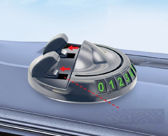 360° Dönebilen Yapışkanlı Numaratörlü Araç Telefon Tutucu (5643)