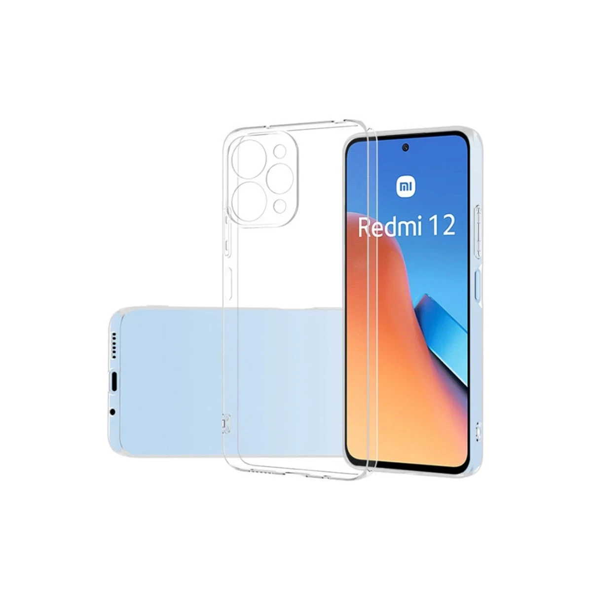 Xiaomi Redmi 12 Kılıf Lüx Şeffaf Silikon