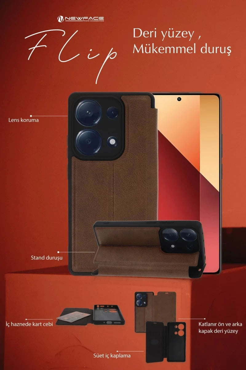 Xiaomi Redmi 13C Kılıf Flip Cover - Lacivert