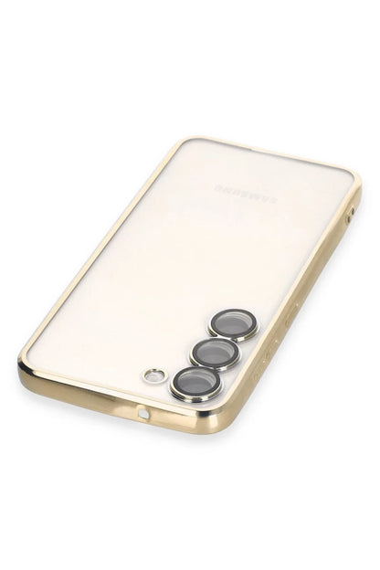 Samsung Galaxy S24 Kılıf Razer Lensli Silikon - Gold