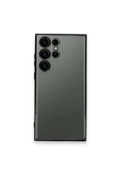 Samsung Galaxy S24 Ultra Kılıf Razer Lensli Silikon - Yeşil