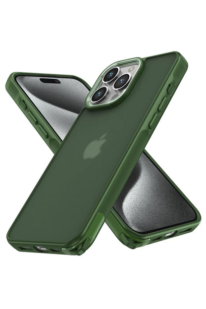 Apple iPhone 15 Pro Kılıf Elegant Kapak - Yeşil