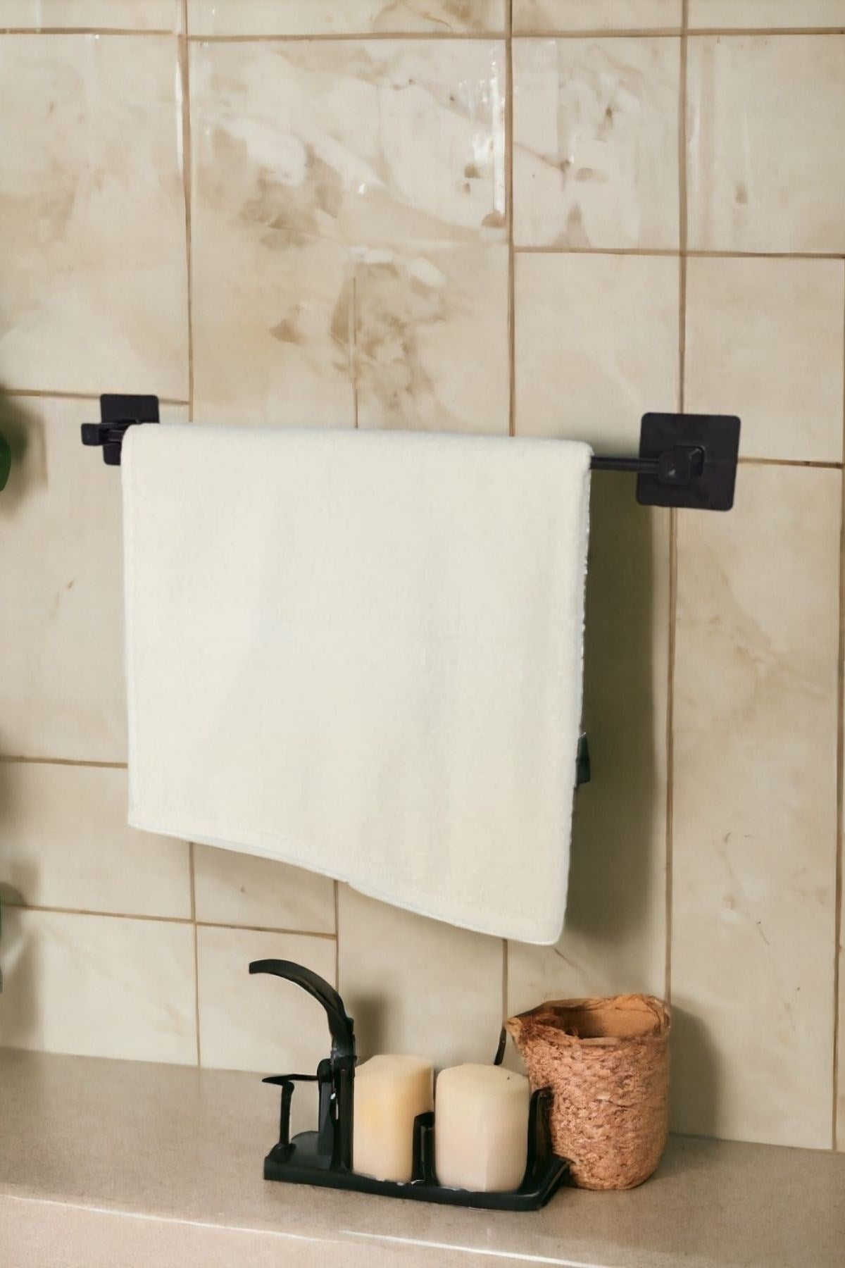 BUFFER® Kendiliğinden Yapışkanlı Siyah Çubuk Havluluk