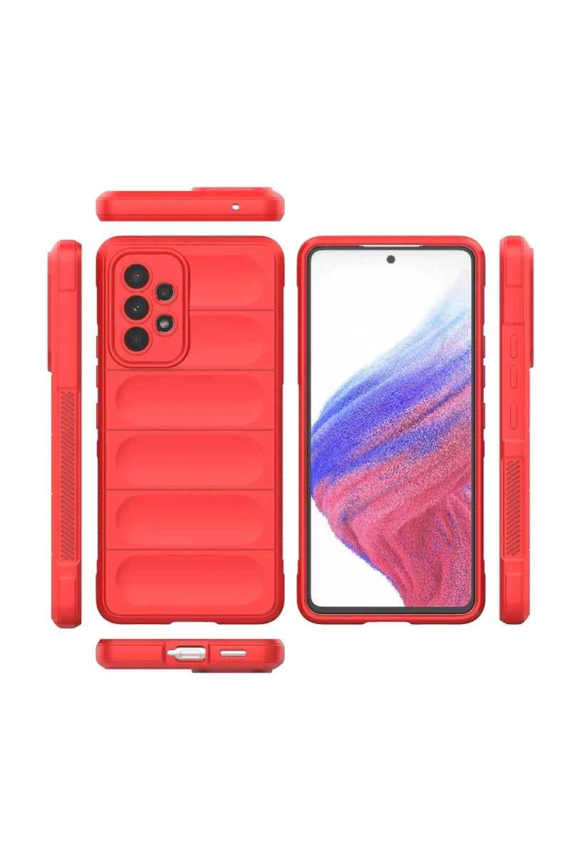 Samsung Galaxy A73 5G Kılıf Optimum Silikon - Kırmızı