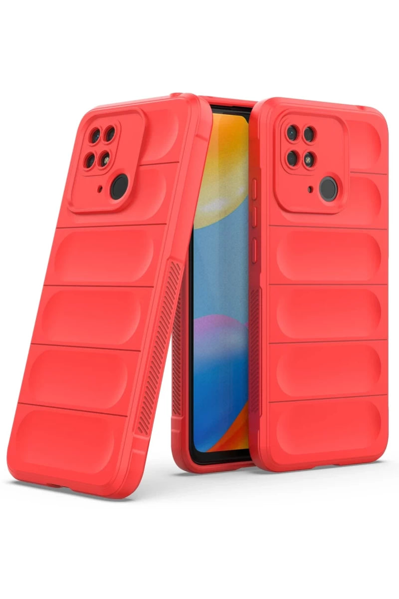 Xiaomi Redmi 10C Kılıf Optimum Silikon - Kırmızı