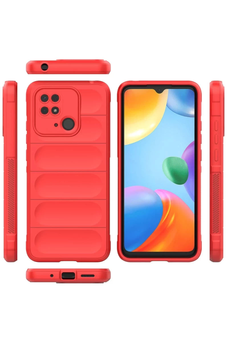 Xiaomi Redmi 10C Kılıf Optimum Silikon - Kırmızı