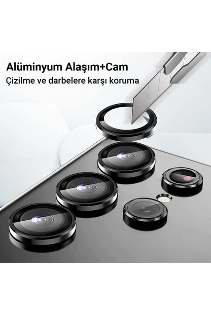 Samsung Galaxy A24 4G Valdez Metal Kamera Lens - Siyah