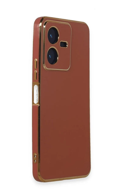 Vivo Y22 2022 Kılıf Volet Silikon - Kırmızı
