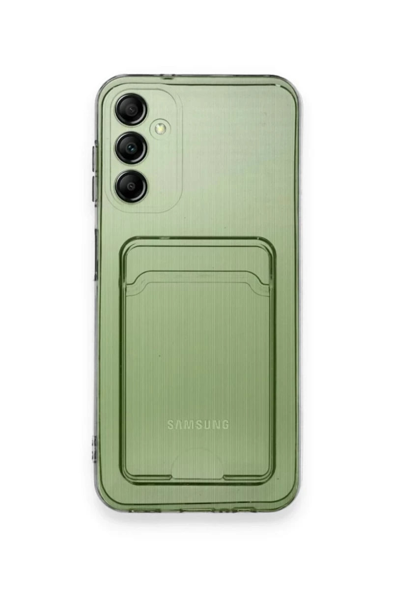 Samsung Galaxy A55 5G Kılıf Kart Şeffaf Silikon - Şeffaf