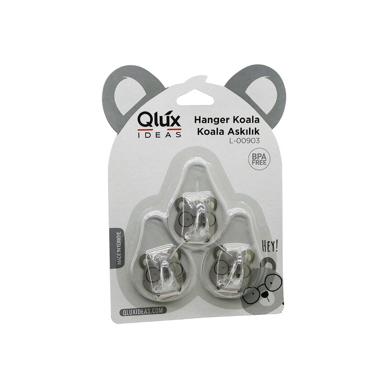 3PCS KOALA ASKI ŞEFFAF ASKI YAPIŞKANLI MONTAJ (5643)