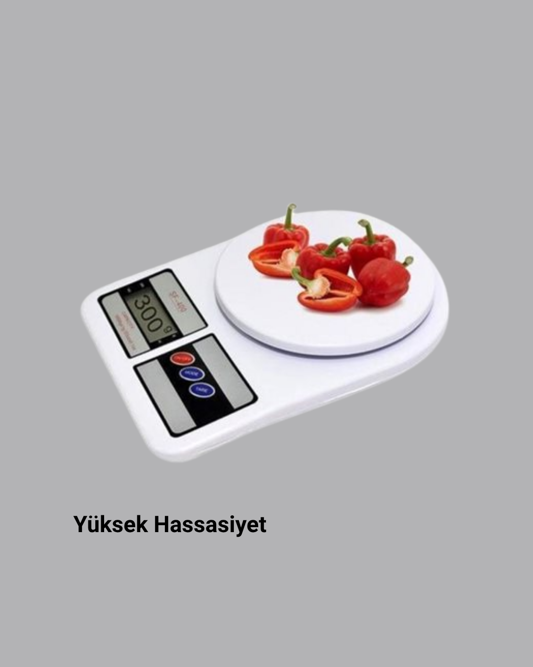 Hassas Dijital Mutfak Tartısı – 1g Doğruluk, LCD Ekran, Otomatik Kapanma